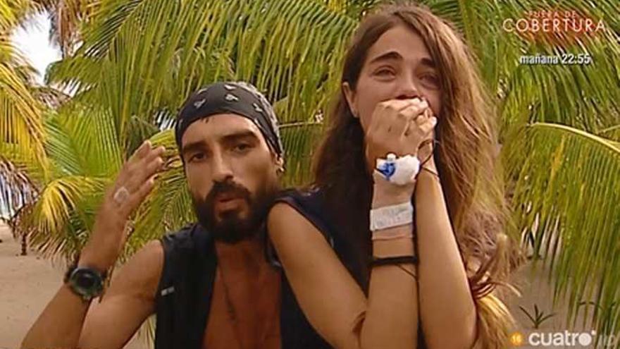 Violeta, junto a Fabio en &#039;Supervivientes 2019&#039;.