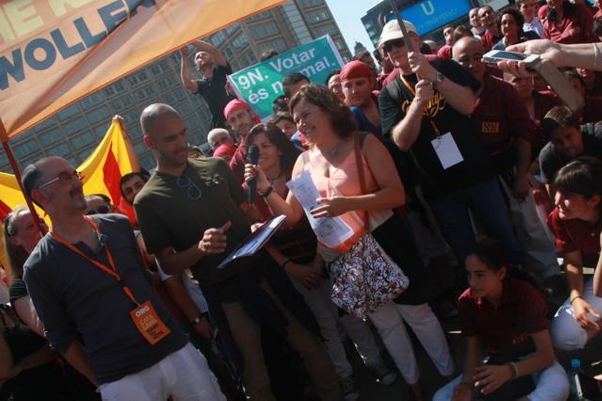 Pep Guardiola va apadrinar el 8 de juny la jornada castellera dels Xics de Granollers a Berlín.