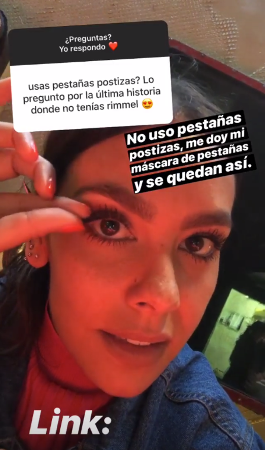 Cristina Pedroche hablando de pestañas