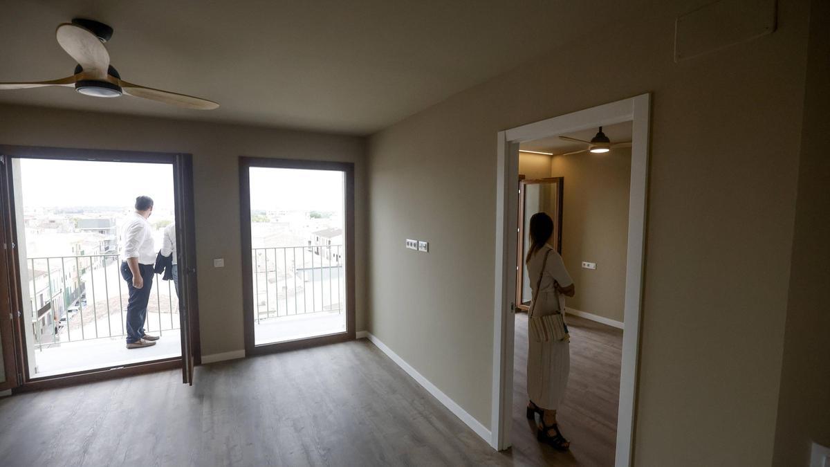 Una de las viviendas de precio limitado ya concluidas en Manacor.