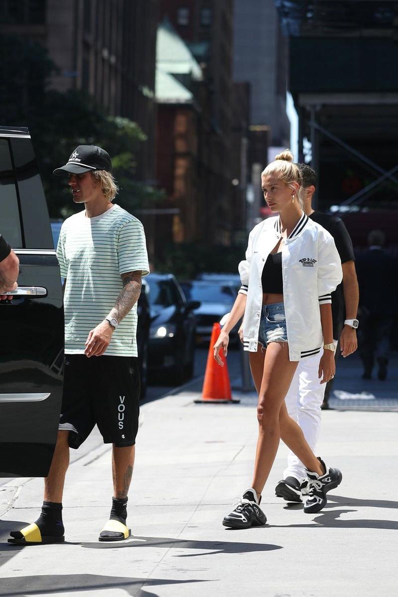 Justin Bieber y Hailey Baldwin pasean por Nueva York después de conocerse su compromiso