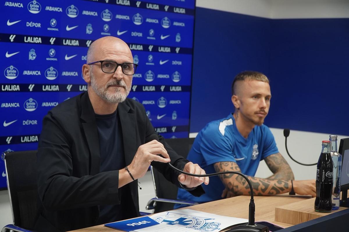 Fernando Soriano, en la rueda de prensa de preentación de Angeliño