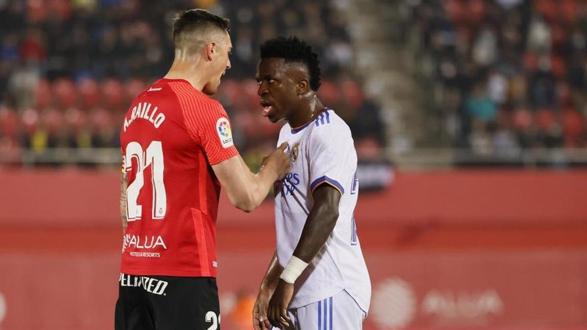 Vinicius, durante un partido contra el Mallorca.