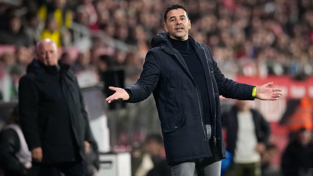 Míchel, durante el duelo contra el Celta de Vigo