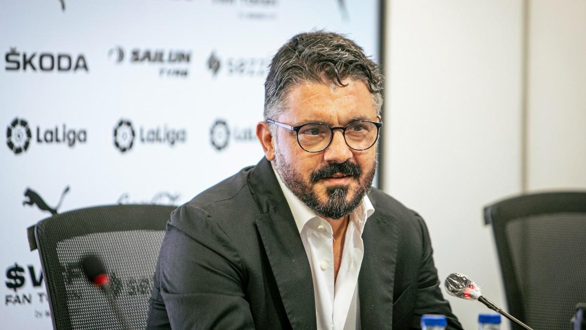 Gattuso, durante su presentación