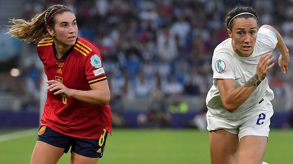 Mariona, ante Lucy Bronze