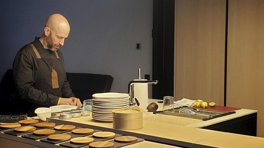 El chef Luis Ortiz, en uno de los eventos de Komité.