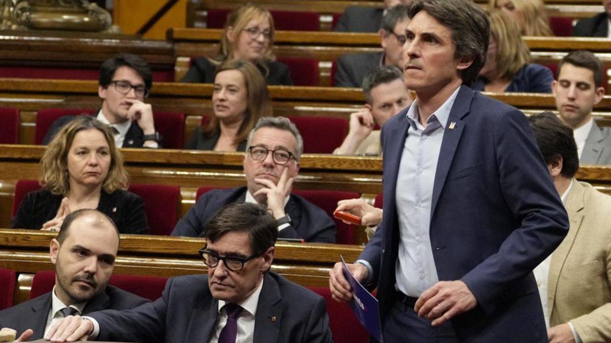 El diputado de Junts Salvador Vergés, en el Pa rlament | FERRAN NADEU
