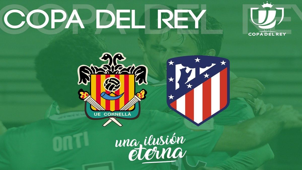 Cornellà-Atlético en la Copa del Rey.