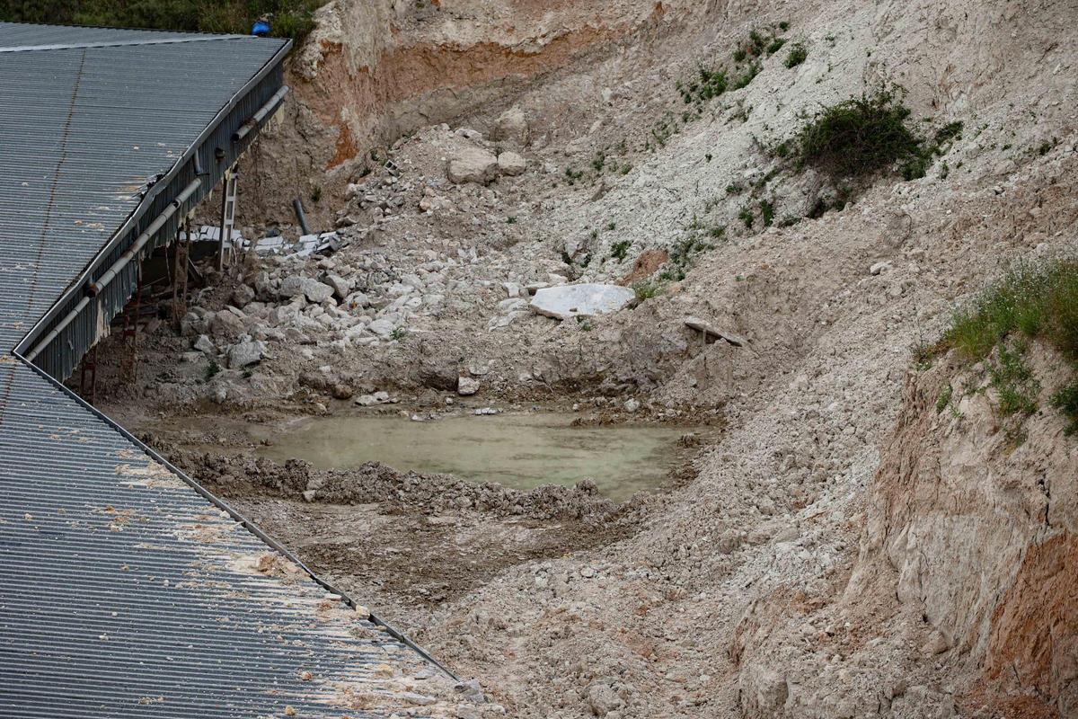 Imágenes de las obras del nuevo acceso al polígono Santiago Payá-Sant Benet