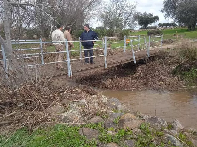 Operarios trabajando en el restablecimiento de Cancho Roano