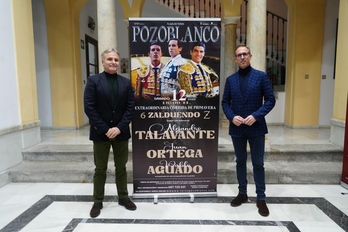 Antonio Tejero y Santiago Cabello, en la presentación del cartel.