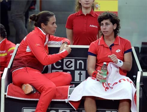 Anabel Medina y Carla Suárez.