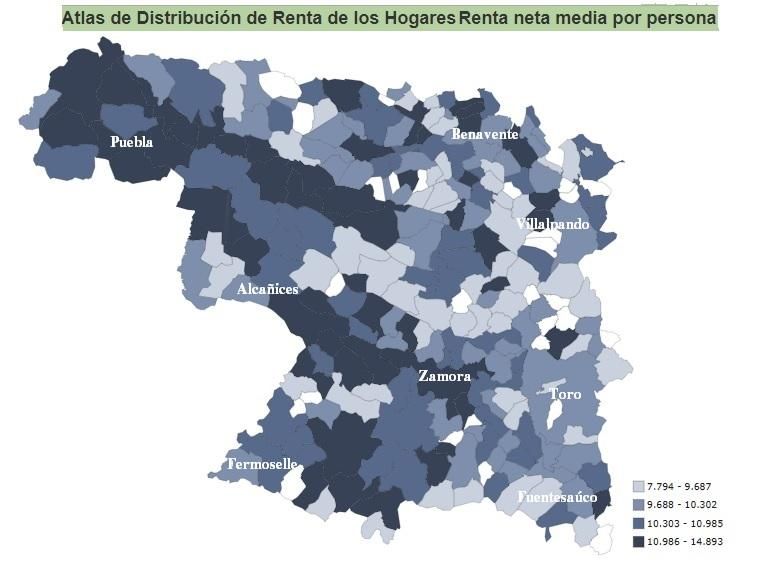 Riqueza de los municipios de Zamora