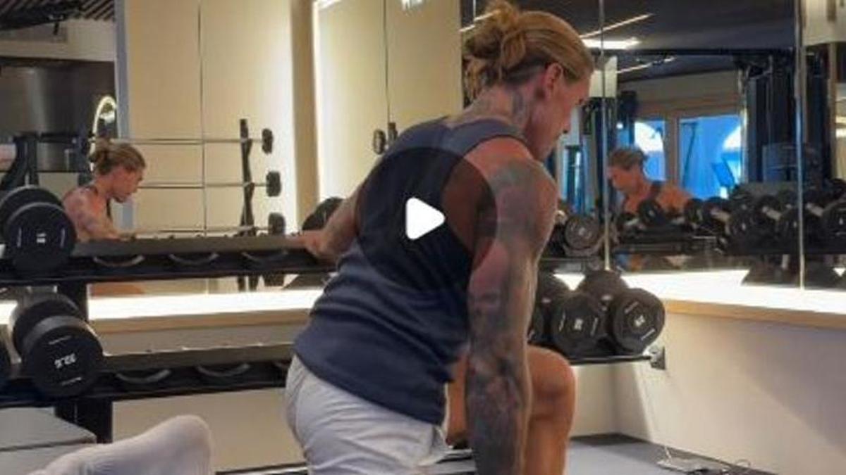 Jorge Darek en el gimnasio