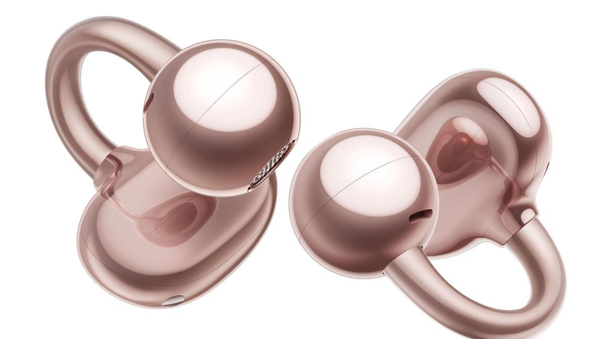 Bu Huawei'nin FreeClip Rose Gold kulaklığı