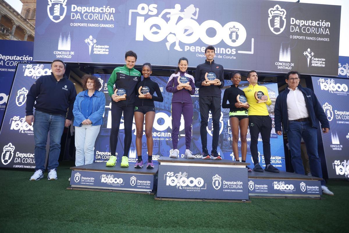 Podio de la 10.000 Peregrinos