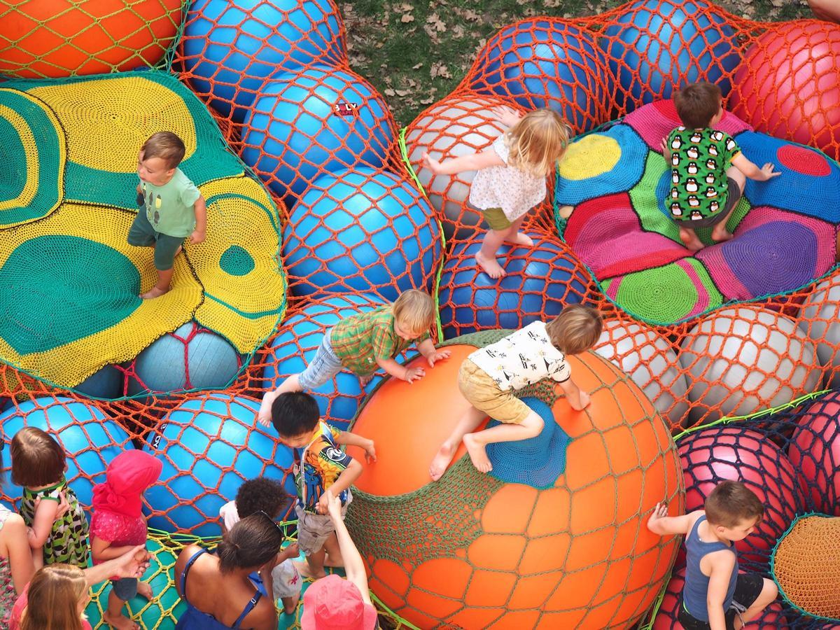 Instalación Playscape Deluxe que llegará a la Cidade da Cultura de Santiago el próximo fin de semana