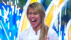 Raquel Meroño, al saber que era la ganadora de ’Masterchef Celebrity 5’.