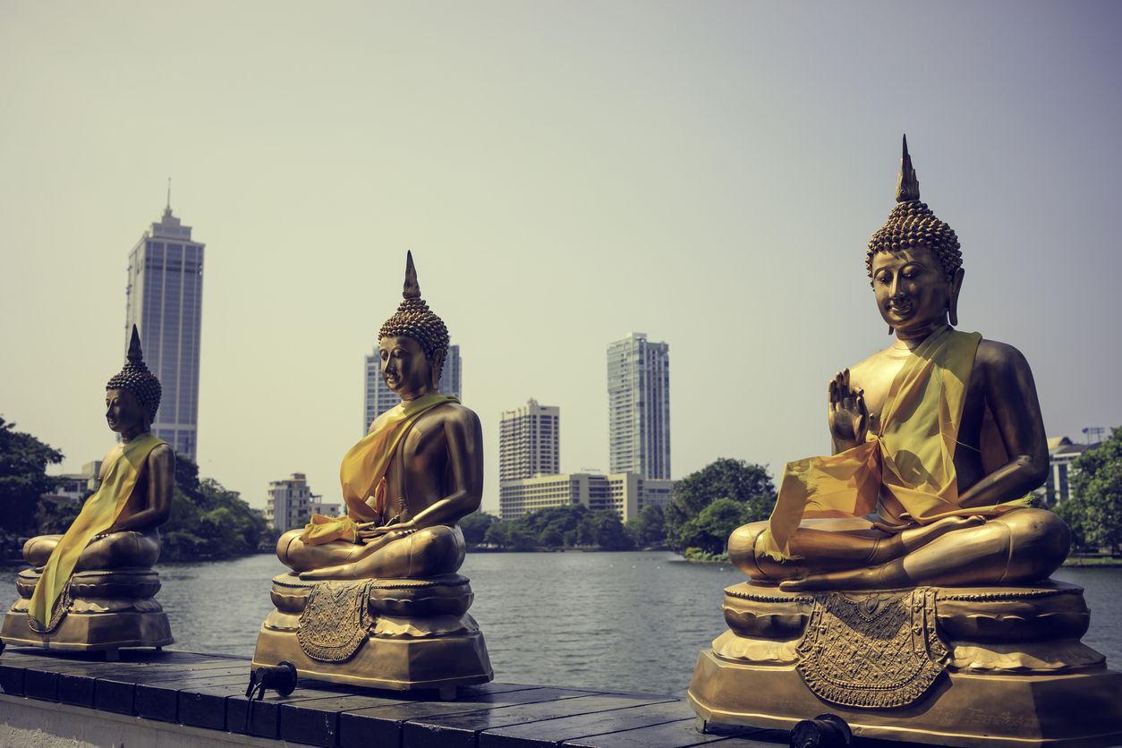 La ciudad de Colombo, capital británica de Sri Lanka