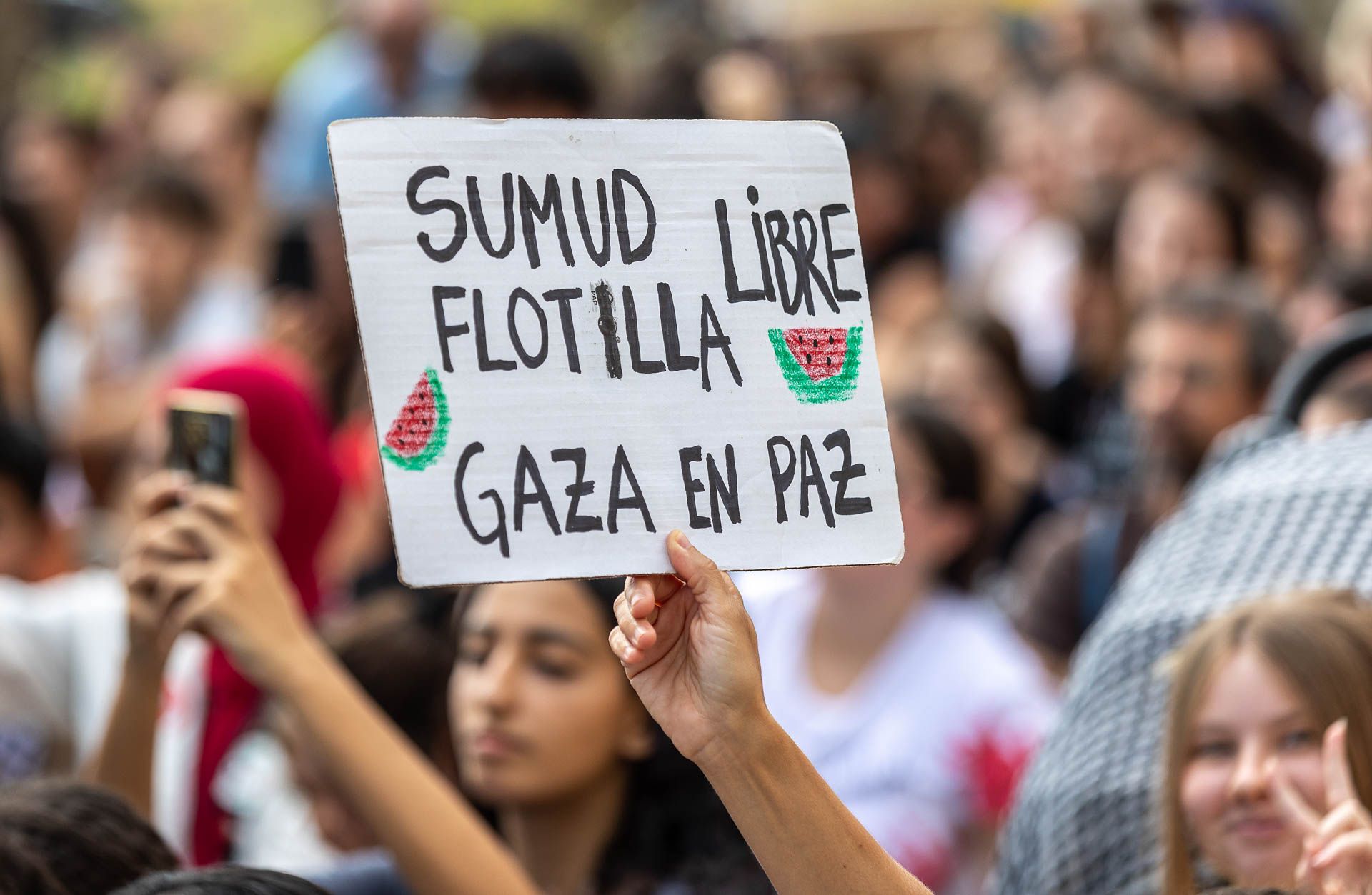 Estudiantes en defensa de Palestina por las calles de Alicante