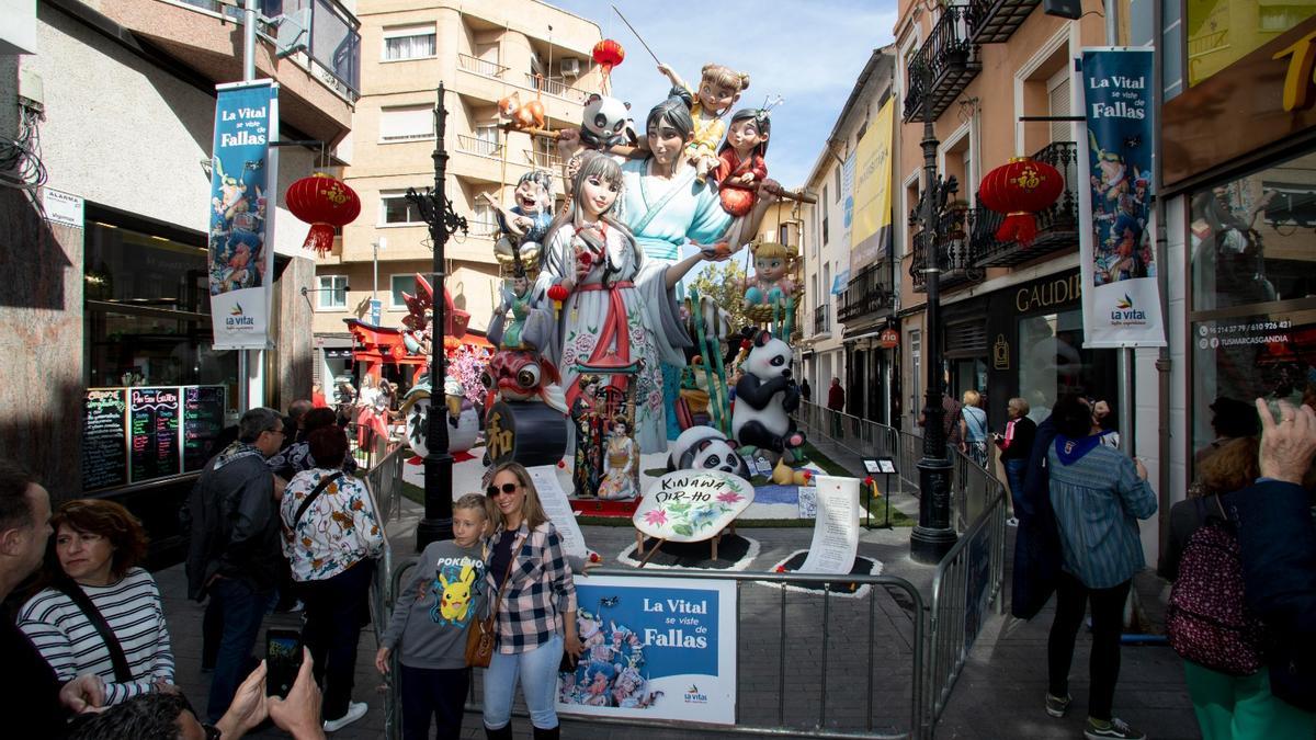 El monumento de la Vilanova, mejor falla de Gandia