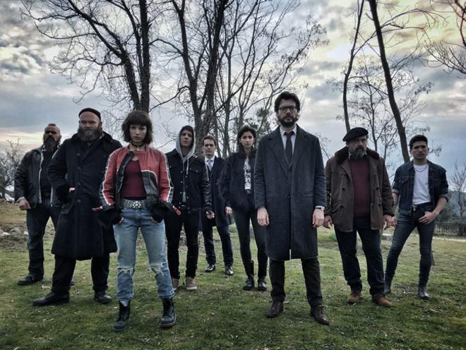 Los protagonistas de 'La casa de papel'