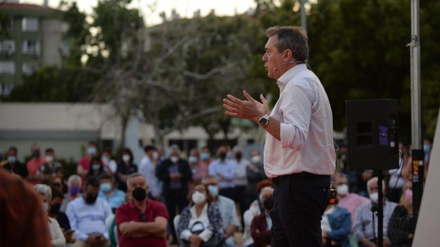 Acto de Juan Espadas en el Parque de Huelin