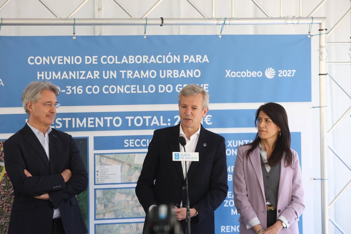 Alfonso Rueda en O Grove: una visita con mucha chicha política