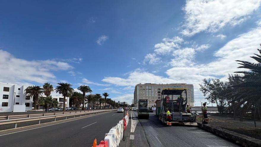 Atención, conductores: Arrecife prepara cortes de tráfico por el asfaltado de la Vía Medular