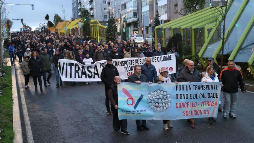 Trabajadores de Vitrasa y Favec marchan juntos