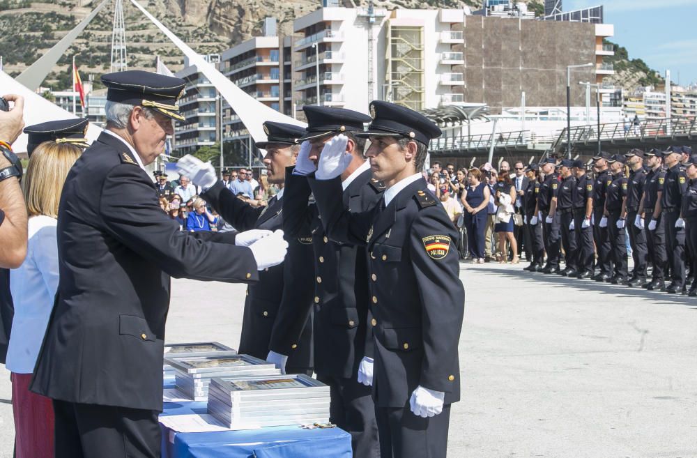 Un momento del acto de la Policía.