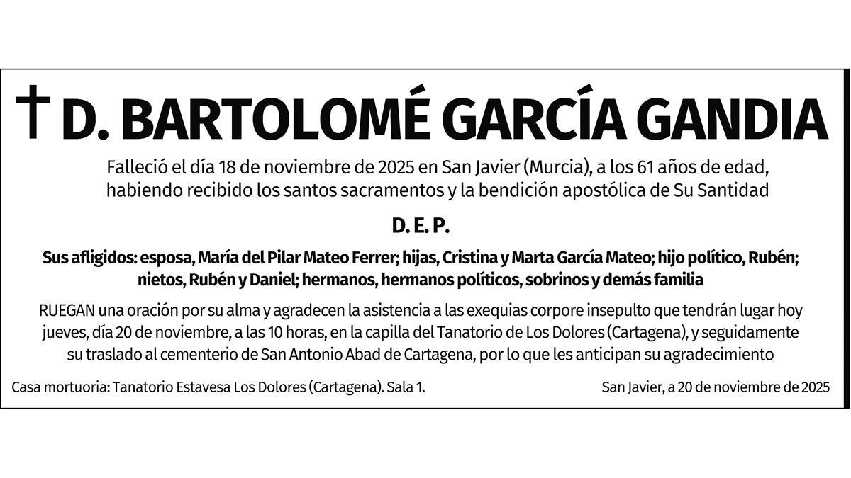 D. Bartolome García Gandía