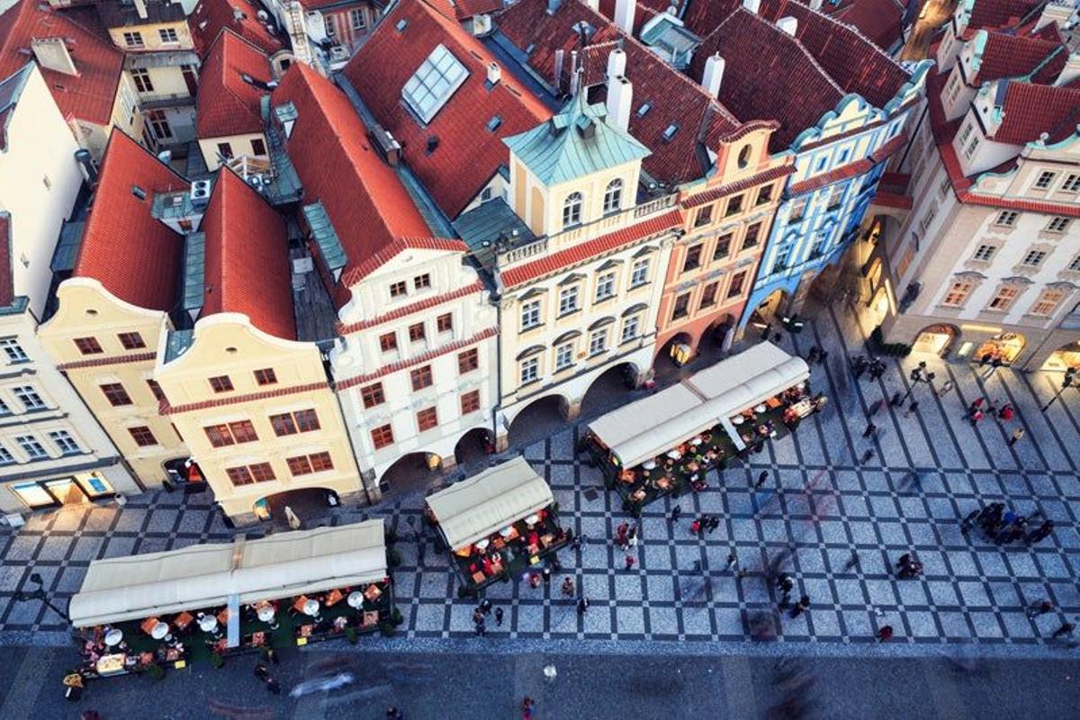 Vista aérea de Praga, República Checa