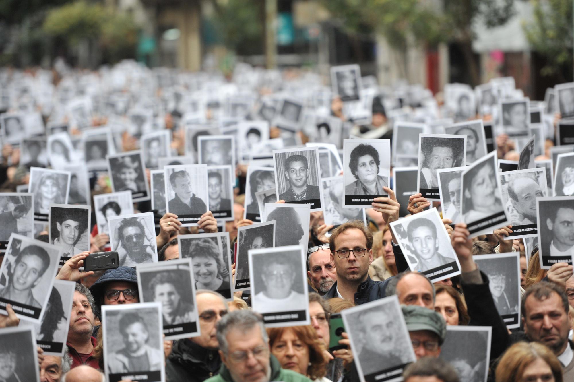 Acto conmemorativo por los 25 años del atentado contra la mutua judía AMIA de Buenos Aires