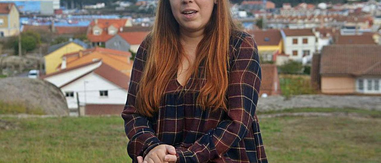 Laura Castro Rial, no Con do Forno da Illa.  | // NOÉ PARGA