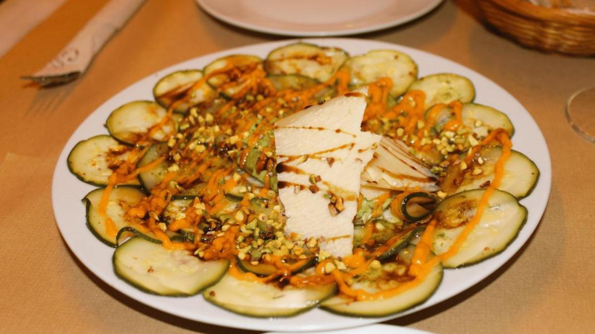 Carpaccio de calabacín de Toque de queda