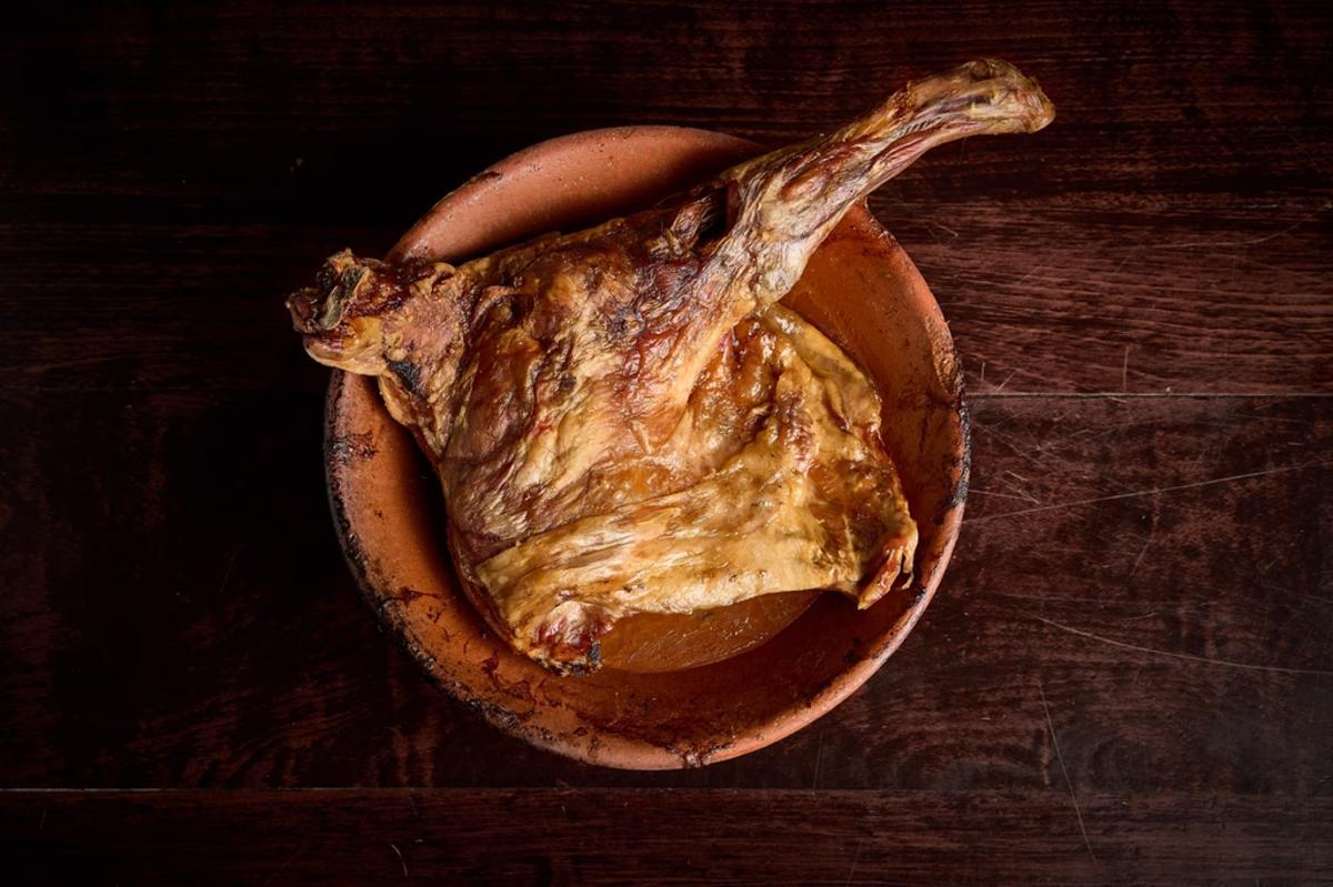 Cordero Asado del restaurante Posada de la Villa en Madrid