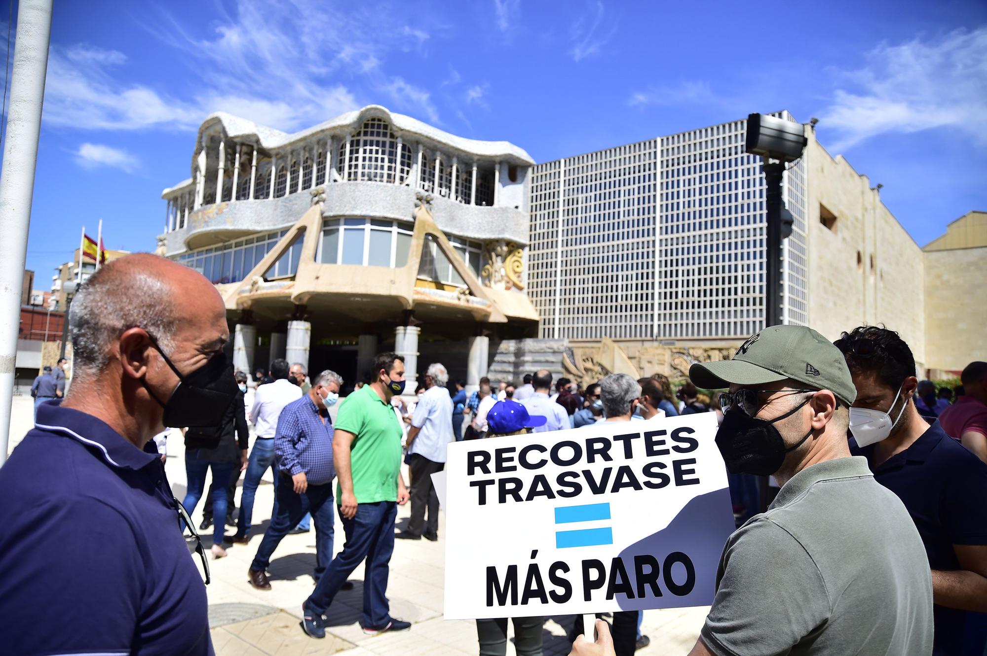 Protesta en defensa del Trasvase en Cartagena