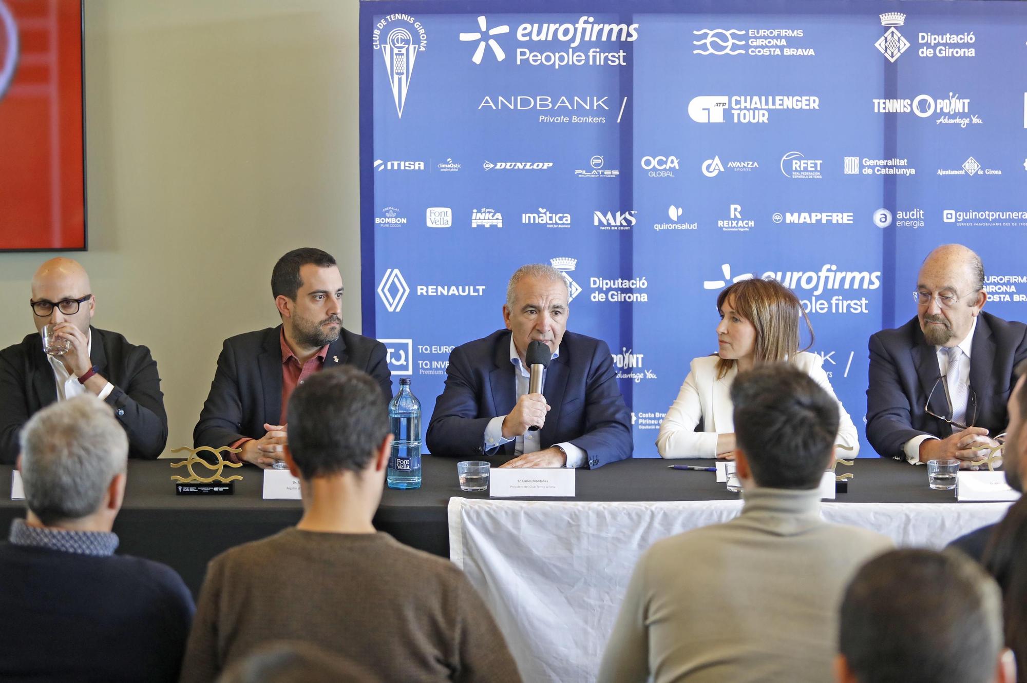 La presentació de l'ATP Challenger Eurofirms Girona-Costa Brava