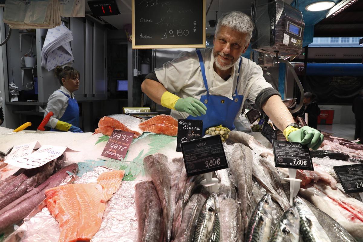 Antonio Pérez, de Pescadería Vicene