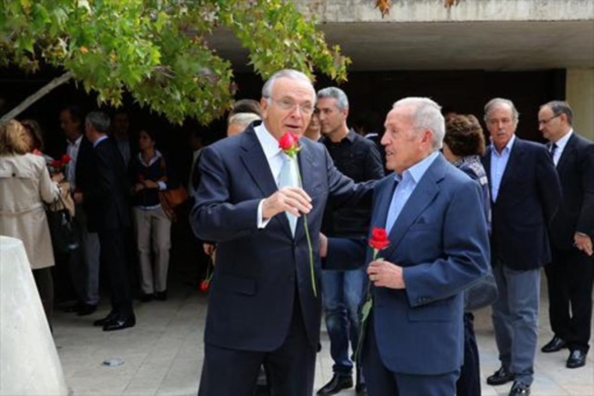 Isidre Fainé, presidente de La Caixa, a la izquierda. Isidre Fainé, presidente de La Caixa, a la izquierda.