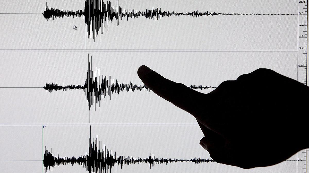 Datos de un sismógrafo tras un terremoto