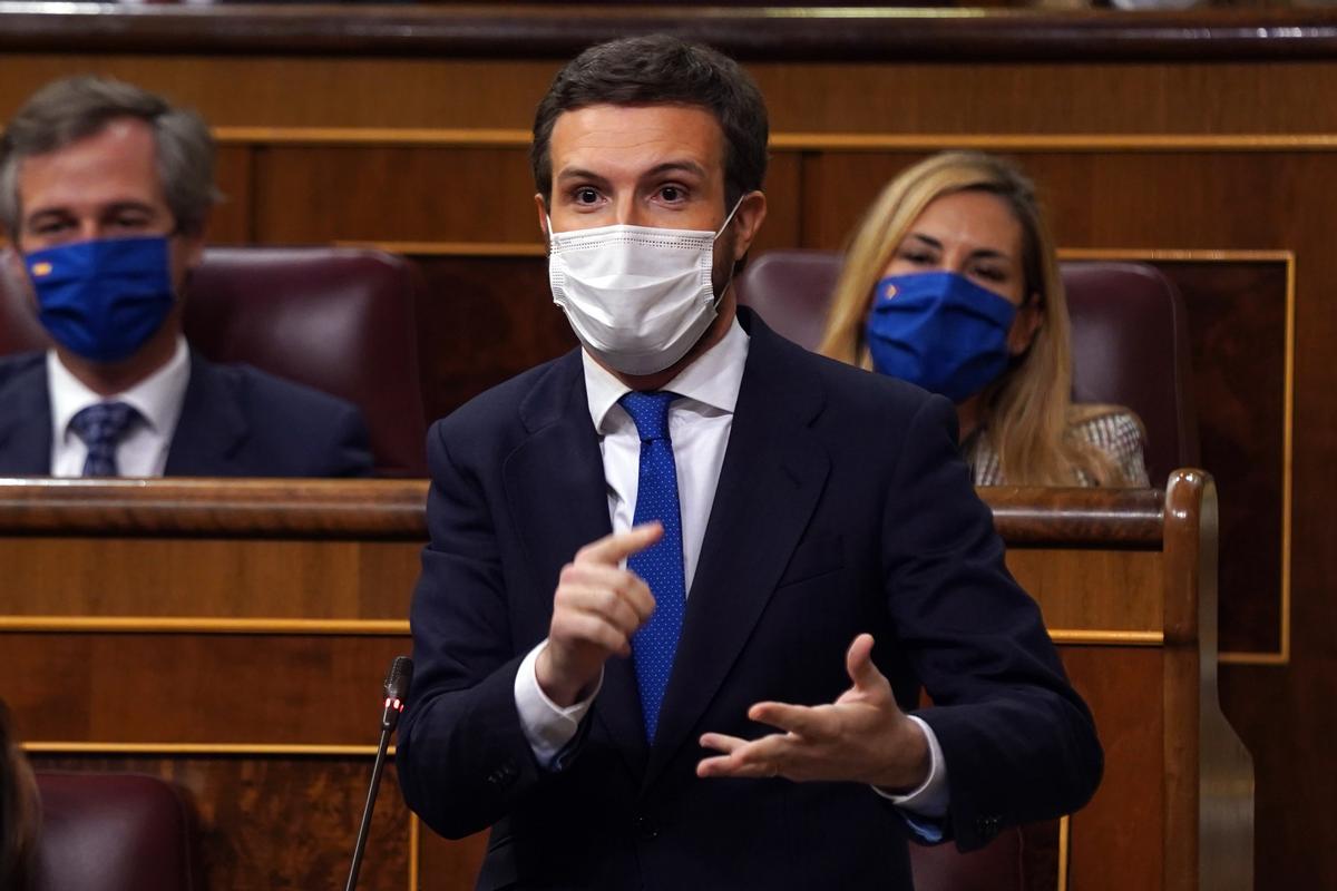 Casado: «Espanya se’n va a la ruïna i el Govern l’únic que fa és barallar-se entre si»