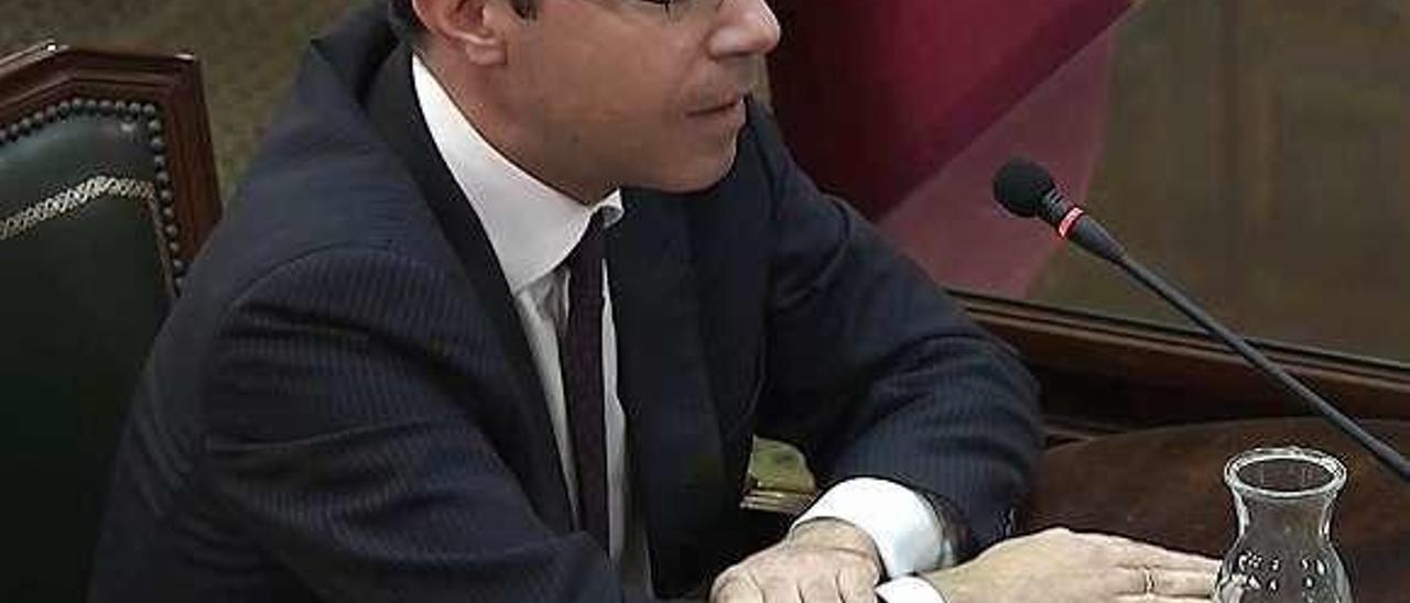 Felipe Martínez Rico, durante su declaración. // Efe