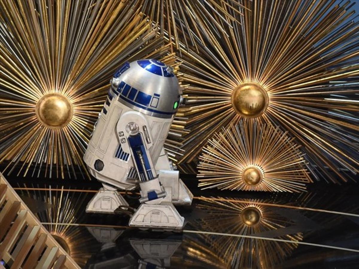  R2D2, de Star Wars, durante la gala de los Oscar