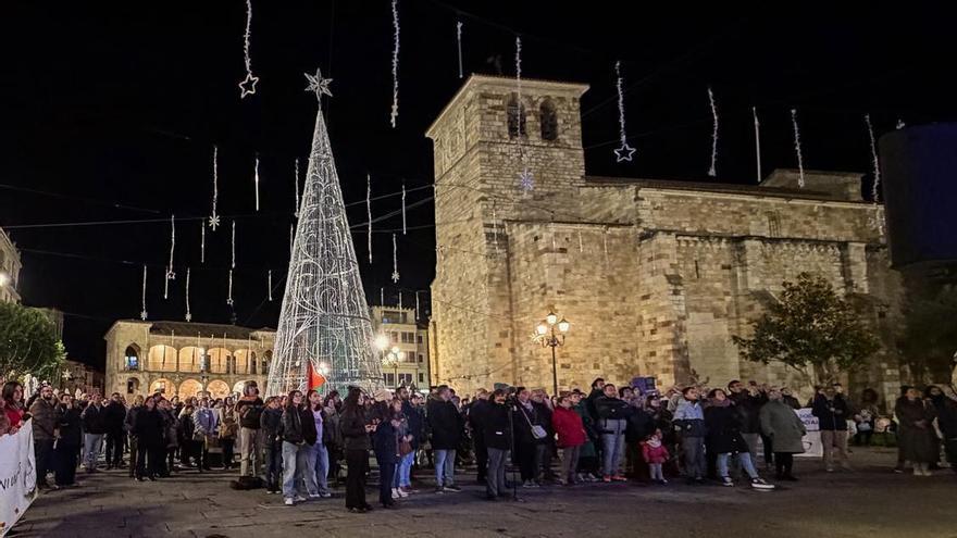 Concentración en la Plaza Mayor de Zamora contra la violencia de género este 25N.