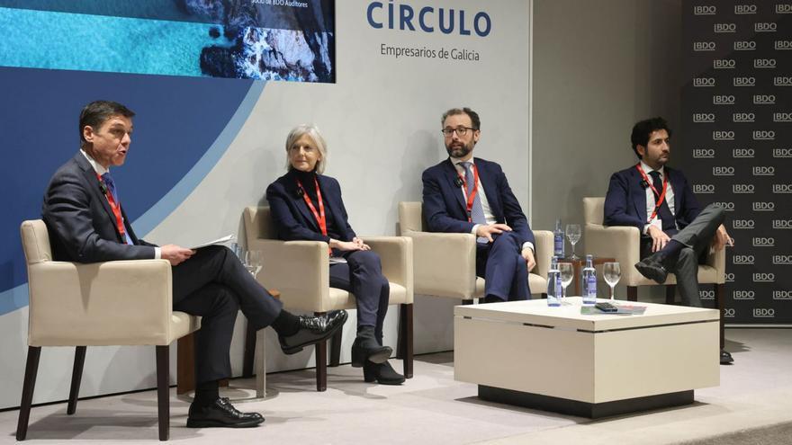 Montoya, Toca, Cambeses y Jiménez durante su participación en el acto de BDO. | Alba Villar