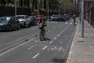 Movilidad cifra en 370.000 euros el coste de los tres carriles bici que PP y Vox van a eliminar