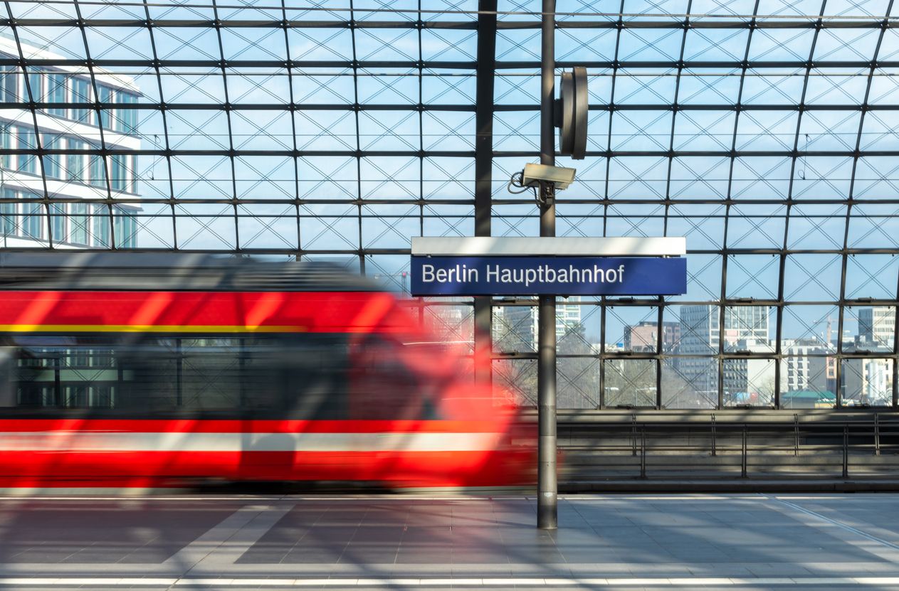 Tren en la estación de Berlín, una de las paradas de estas rutas
